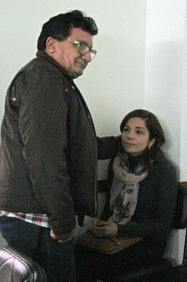 Luciana Romero junto a su padre. Foto: Fabián Maldonado.