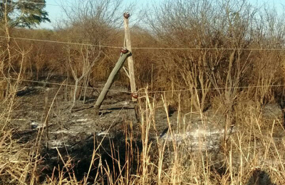 Incendios rurales afectan el servicio de electrificación en algunas escuelas 