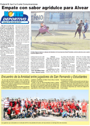 Empate con sabor agridulce para Alvear