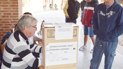 Legislativas: 80 mil electores habilitados en el departamento Comandante Fernández