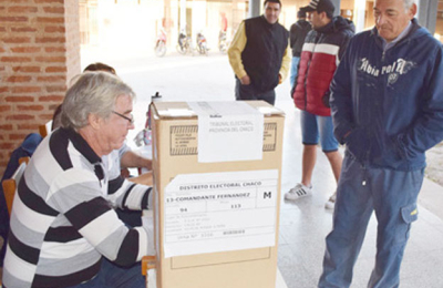 Legislativas: 80 mil electores habilitados en el departamento Comandante Fernández