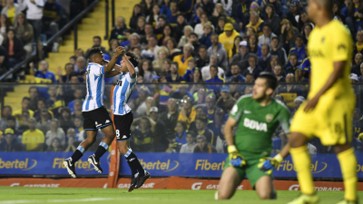 Racing le cortó la racha a Boca en La Bombonera