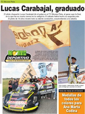 Lucas Carabajal, graduado