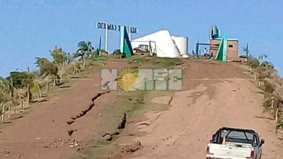 Gancedo sin agua potable al ceder estructura de la única cisterna que abastece al pueblo