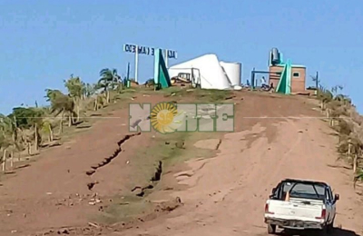 Gancedo sin agua potable al ceder estructura de la única cisterna que abastece al pueblo