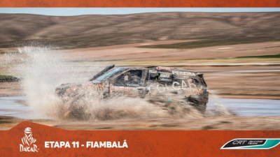El Pato Silva afuera del Dakar