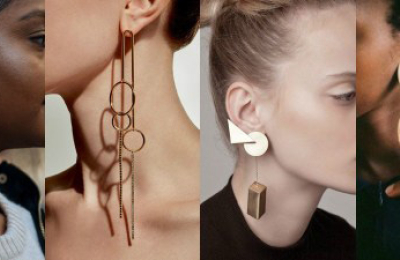 Pendientes, variedad de materiales y geometría floral
