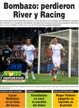 Bombazo: perdieron River y Racing