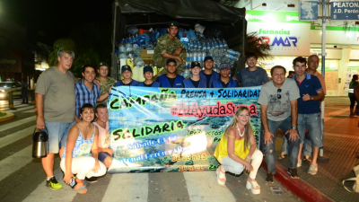 Periodistas se unieron y llevaron mercaderías para las familias de Sáenz Peña