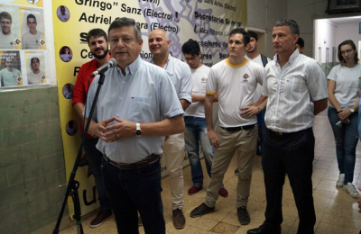 Peppo ratificó la defensa de la educación pública ante los estudiantes de ingeniería