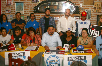 Múltiples sectores se suman a la Marcha Federal por Pan y Trabajo