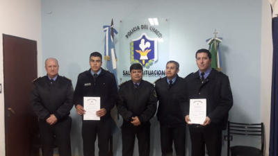 La cúpula policial recibió al personal de bomberos que concluyó etapa de capacitación