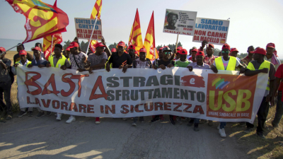 Italia: jornaleros africanos protestan por malas condiciones laborales