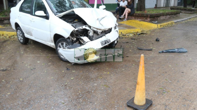 Fuerte choque en las esquinas de Italia y Córdoba