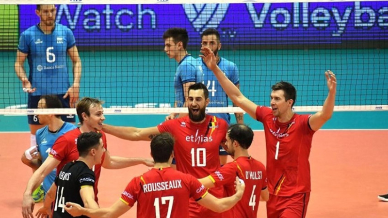Argentina arrancó con una derrota ante Bélgica en el Mundial de voleibol