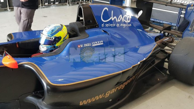 El chaqueño Giorgio Carrara probó en un auto GP3 en Italia
