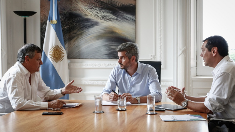 Peppo se reunió con Peña para gestionar recursos financieros para asistir a las familias afectadas por las inundaciones