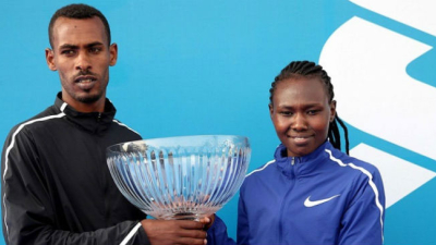 Un debutante ganó con record la Maratón de Dubai 2019