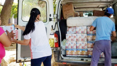 Desde Buenos Aires llegaron donaciones para varias localidades de la provincia