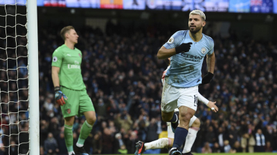 Agüero brilló en la victoria de Manchester City