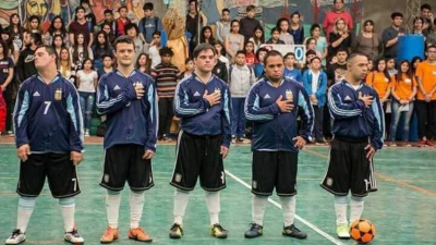 Hasta las lágrimas: la arenga de la Selección Argentina de Fútbol de Síndrome de Down