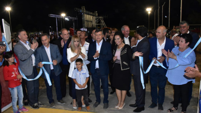 Peppo inauguró múltiples obras en el aniversario de Enrique Urien