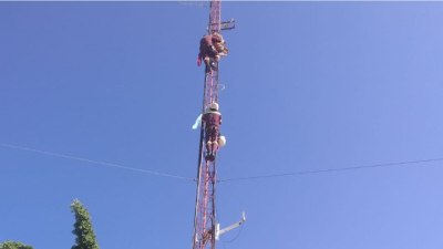 Rescate en las alturas en antena de la APA