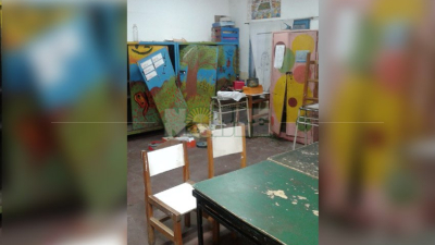 Vandalismo absoluto en una escuela de Villa San Martín