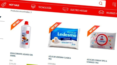 Hot Sale devaluado: azúcar, aceite y yerba lo más vendido