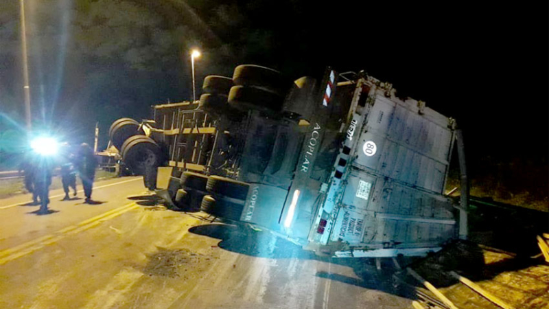 Un choque múltiple ocasionó serias demoras sobre el puente General Belgrano