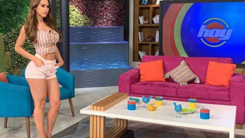 "La chica del clima" y la broma sobre sus curvas que la hizo reír
