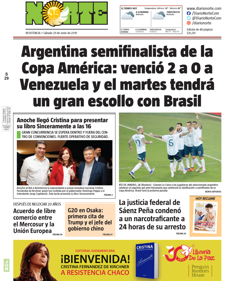 Edicion del 29-06-2019