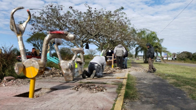 Los nuevos ejercitadores de avenida Sarmiento incorporan tecnología
