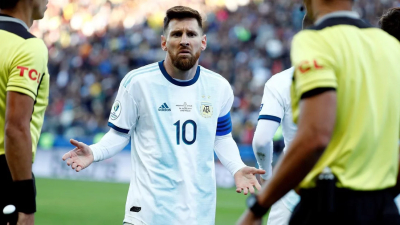 Messi vio la roja, 14 años después