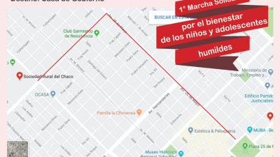 Marcha solidaria por el bienestar de los niños y adolescentes