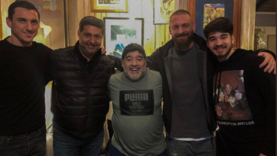 De Rossi visitó a Diego