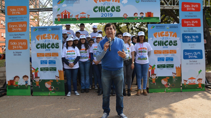 Mes de los Niños: Gustavo Martínez presentó la fiesta de los chicos