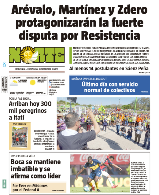 Edicion del 22-09-2019