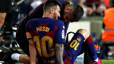 Messi volvió a encender las alarmas en Barcelona