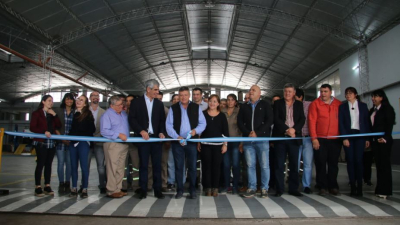 Peppo inauguró las refacciones efectuadas al taller central de Vialidad Provincial