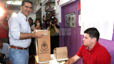 Votó el gobernador electo Jorge Capitanich