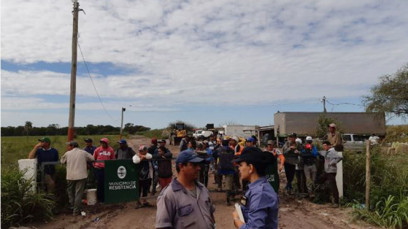 Protesta y tensión en el basural María Sara