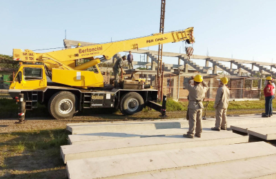 El estadio de Regional va tomando forma con la colocación de las nuevas tribunas