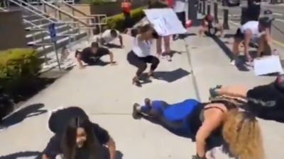 Así fue la protesta original para que abran los gimnasios en Estados Unidos