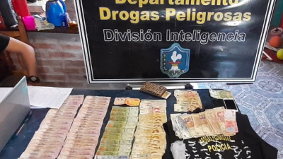 Secuestraron cocaína y dinero en un domicilio de Fontana