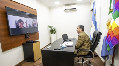 Capitanich y Kicillof analizaron una posible flexibilización del aislamiento