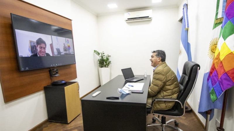 Capitanich y Kicillof analizaron una posible flexibilización del aislamiento
