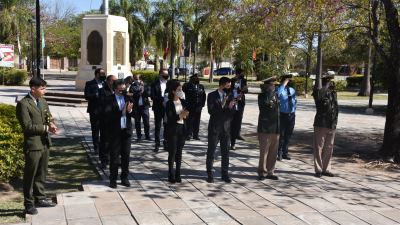 Sáenz Peña rindió homenaje al Padre de la Patria