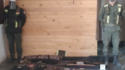 Incautan armas de origen extranjero, municiones y cartuchos de diferentes calibres