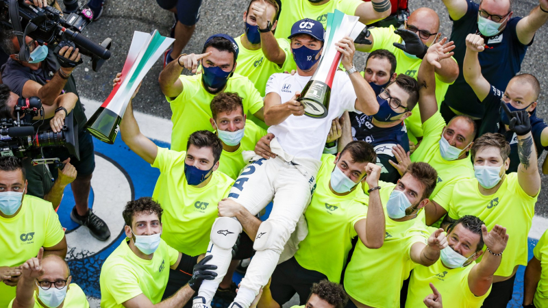 Fórmula 1: Pierre Gasly sorprendió y se llevó el GP de Monza